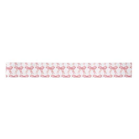 Pink Coquette Bow Lint (Voorkant)