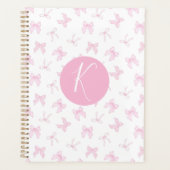 Pink Coquette Bow Personnaliser le planificateur (Devant)