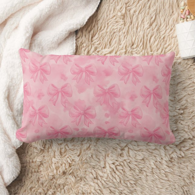 Pink Coquette Bows Kussen (Deken)