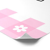 Pink Coquette Pie Baby Shower Welcome Poster (Hoek)