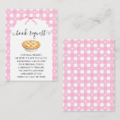Pink Coquette Pie Book Request Informatiekaartje (Voorkant / Achterkant)