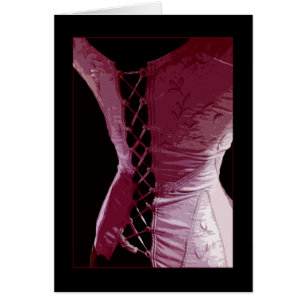 Pink Corset - Carte (Personnaliser)