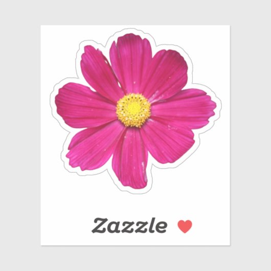 PInk Cosmos Flower Sticker (Vel)