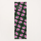 Pink Cosmos Flowers Abstract Patroon op maat Yogamat (Voorkant)