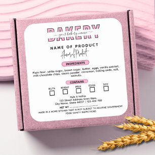 Pink Cottage Law Label Bakkerij Verpakking