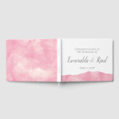 Pink Cotton Candy Aquarelle Mariage Livre d'or (Complet)