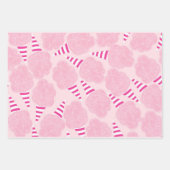 Pink Cotton Candy Pattern Inpakpapier Vel (Voorkant 3)