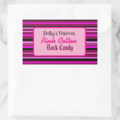 Pink Cotton candyfloss rock snoep label (Tas)