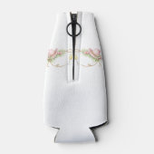 Pink Cowboy Hat Rustic Wedding Flesjeskoeler (Achterkant)