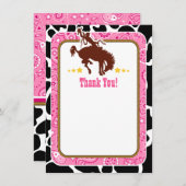 Pink Cowboy Merci Notes (Devant / Derrière)