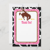 Pink Cowboy Merci Notes (Devant)