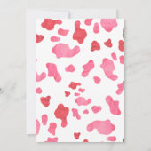 Pink Cowgirl Wild West 1st Rodeo Birthday Party Kaart (Achterkant)