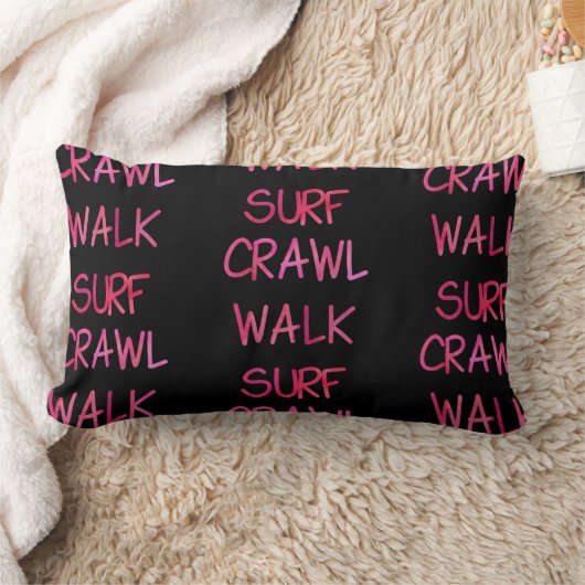 Pink Crawl Walk Surven Pattern Kussen (Deken)