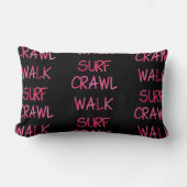 Pink Crawl Walk Surven Pattern Kussen (Voorkant)