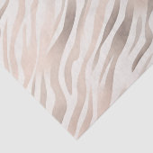 Pink Cream Beige Zebra Animal Print Tissuepapier (Detail)