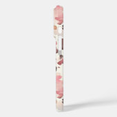 Pink Cream Brown Leopard Case-Mate iPhone Case (Achterkant / Links)