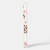 Pink Cream Brown Leopard Hearts Case-Mate iPhone Case (Achterkant / Links)