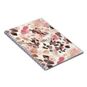Pink Cream Brown Leopard Notitieboek (Rechterzijde)