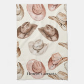 Pink Cream Cowgirl Petten Theedoek (Verticaal)