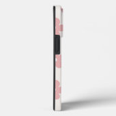 Pink Cream Daisy Flowers Retro Patroon Case-Mate iPhone Case (Achterkant / Rechts)