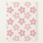 Pink Cream Daisy Flowers Retro Pattern (Dos)