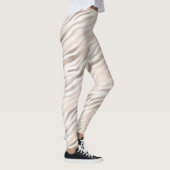 Pink Cream Zebra Animal Print Leggings (Rechts)