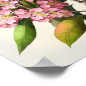 Pink Crepe Myrtle Fleurs Art Imprimer Poster (Coin)
