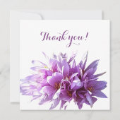 Pink Crocus Flower Serez-vous ma carte fleurie (Dos)