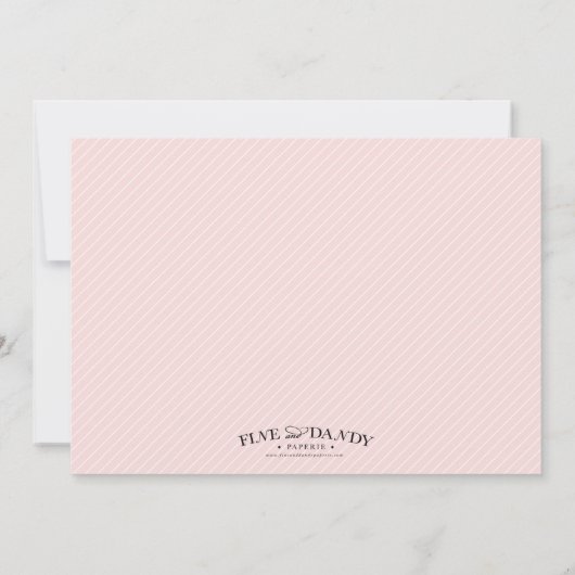 PINK CROSS | BAPTISME-INVITATIES KAART (Achterkant)
