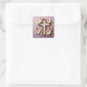 Pink Cross Sticker – Ai design (Tas)