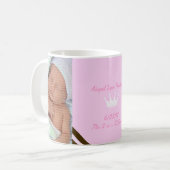 Pink Crown Baby Photo Collage Mug (Devant gauche)