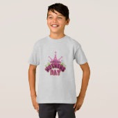 Pink Crown Joyeuses mères jour Garçons T-shirt (Devant entier)