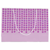 Pink Crystal Strands Monogram Cadeau Sac (Dos)