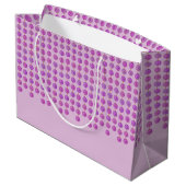 Pink Crystal Strands Monogram Cadeau Sac (Dos Angle)