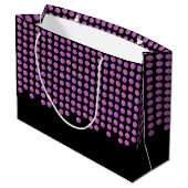 Pink Crystal Strands Monogram Cadeau Sac (Dos Angle)