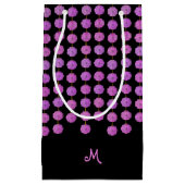 Pink Crystal Strands Monogram Cadeau Sac (Devant)