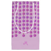 Pink Crystal Strands Monogram Cadeau Sac (Devant)