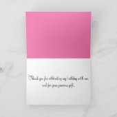 Pink Cupcake Anniversaire Merci Cartes (Intérieur)