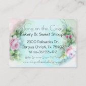 Pink Cupcake Bakou Carte de profil professionnelle (Dos)