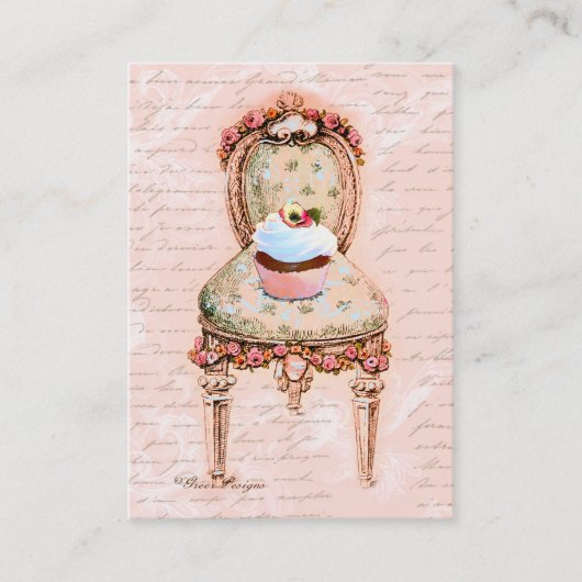 Pink Cupcake Bakou Carte de profil professionnelle (Devant)