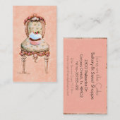 Pink Cupcake Bakou Carte de profil professionnelle (Devant / Derrière)