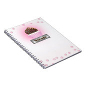 Pink Cupcake Confetti Bakery Journal personnalisé (Côté Droit)