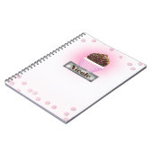 Pink Cupcake Confetti Bakery Journal personnalisé (Côté gauche)