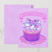 Pink Cupcake~Good Cadeau Carte postale (Devant / Derrière)