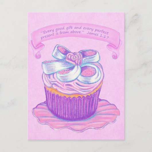 Pink Cupcake~Good Cadeau Carte postale (Devant)