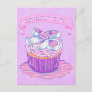 Pink Cupcake~Good Cadeau Écriture Carte postale