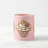 Pink Cupcake Mug (Centre)