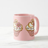 Pink Cupcake Mug Mok (Voorkant rechts)