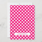 Pink Cupcake Polka Dot Girl Baby shower Invitation (Dos)