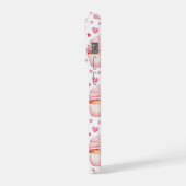 Pink Cupcakes & Hearts iPhone Case Cute Sweet iPhone Hoesje (Linkerkant)